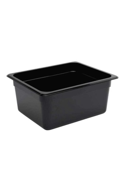 Plastik Siyah Zeytin Küveti 1/2 150 Polikarbon, 9.0 Lt