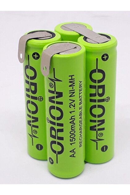 Orion 4.8 V 1500 Mah Şarjlı Vidalama Pili Nimh 4'lü Grup Pil