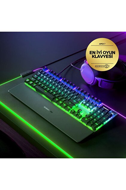 SteelSeries Apex 7 RGB TR Türkçe Mekanik Gaming Klavye Red Switch