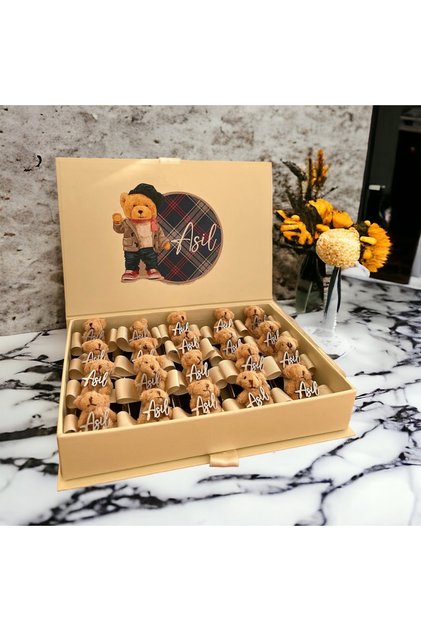 Exclusive Bebek Doğum Çikolatası 50 adet ÖZEL SÜSLEMELİ