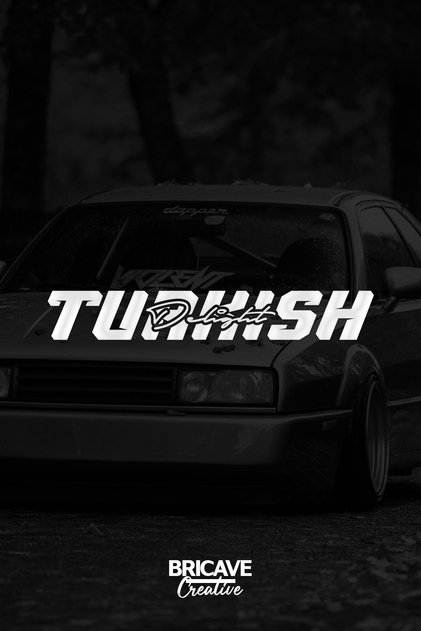 Turkish Delight JDM Car-Motorcycle Windshield Label Sticker 29x4,5cm