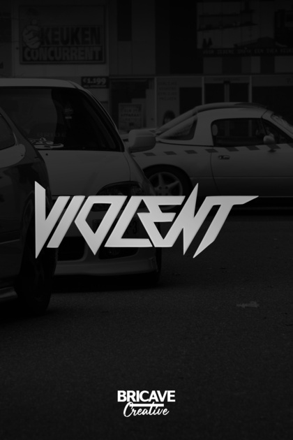 Violent JDM Car-Motorcycle Windshield Label Sticker 29x10cm