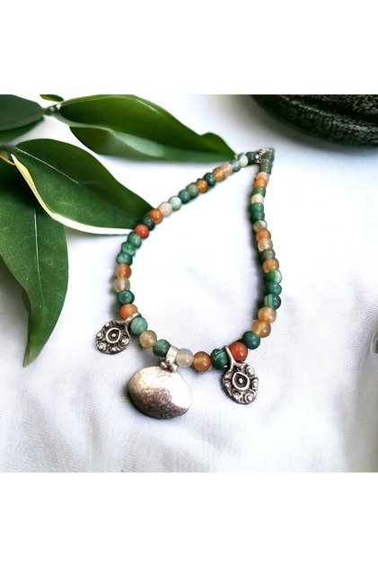 Special Design Only 1Pc Agate Stone Handmade Necklace