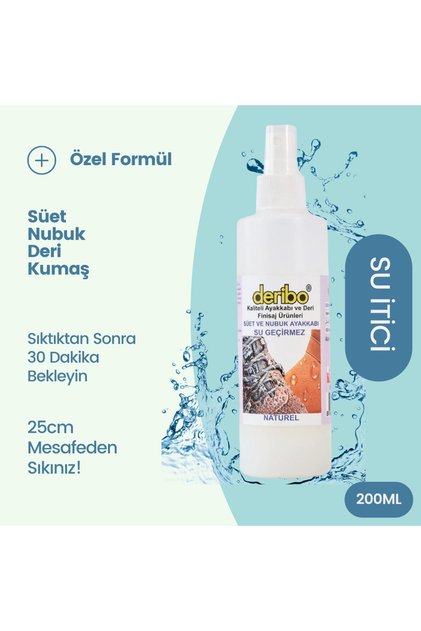Su Itici Ve Su Geçirmezlik Spreyi. Ayakkabı Bakım Su Itici Sprey. 200ml