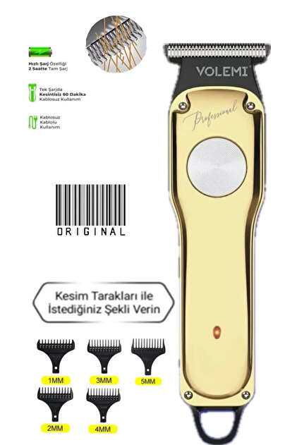 GOGO様塾剃髪 Modizu V-0085 Şarjlı Saç Sakal Ense Çizme Kuaför Bay Lazer