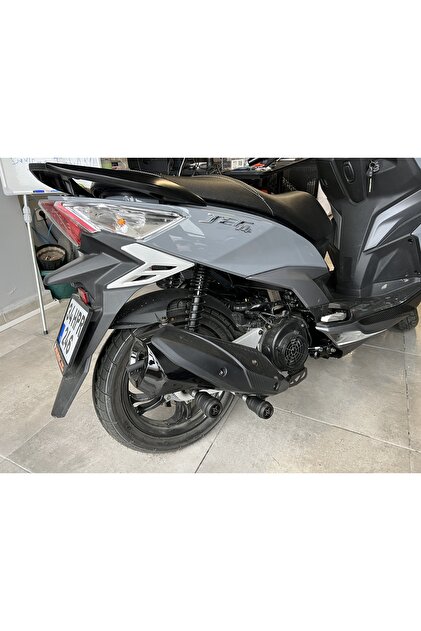 X FACTORY SYM Jet 14 2017-2023 Uyumlu Egzoz Koruma Takozu Siyah