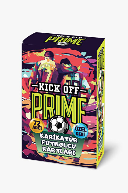 wildpanda Kick Off Prime Karikatür Futbolcu Kartları 72 Adet Özel