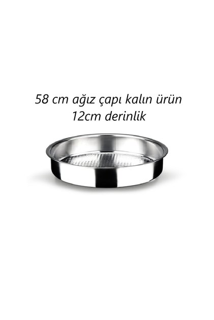 Krom kalın köfte leğeni 58 cm