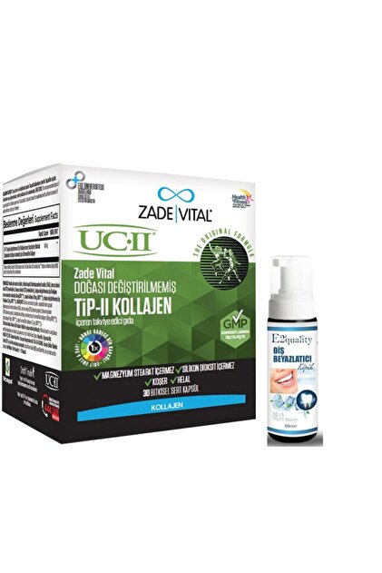 ヘルシービューティー2袋セット Zade Vital Tip 2 Collagen Takviye Edici Gıda 30 Bitkisel Sert