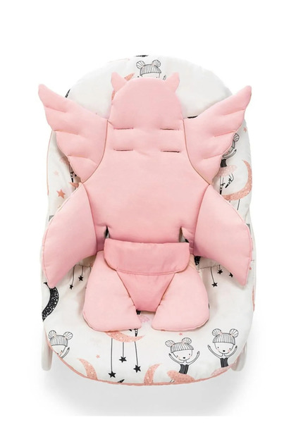 Multifunctional Baby High Chair and Stroller Cushion Pink Angel