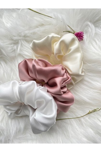 Women's 3-Piece Satin Hair Clip Elegant and Strong Does Not Pluck Hair