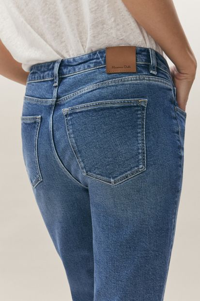 Massimo Dutti Kadın Crop Slim Fit Pantolon 05058656 - 7