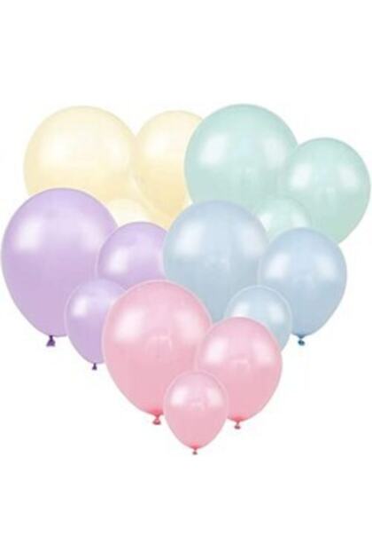 Macaron Mixed Color 10 Piece Latex Balloon