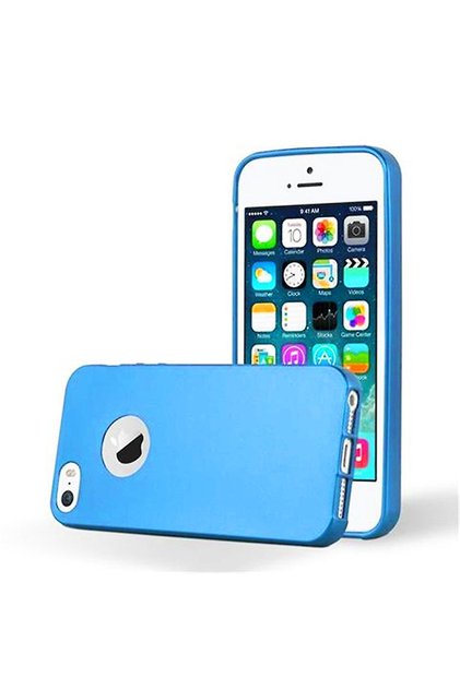 Iphone 5/5s Uyumlu Mavi Mat Silikon Kılıf