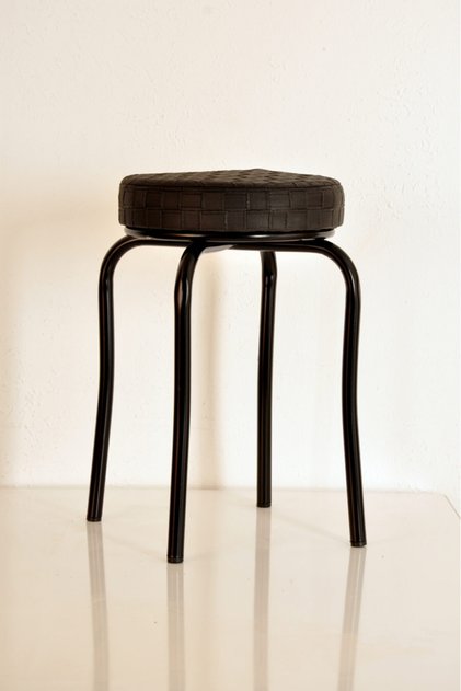 2 Li Black Black Profile Stool Metal Stool Thick Stool Kitchen Stool