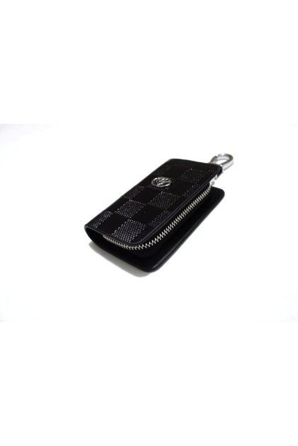 Toyota Zippered Leather Patterned Keychain Remote Control Case