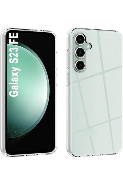 Samsung Galaxy S23 FE Uyumlu Kılıf Şeffaf Ve Esnek A++ Kalite Silikon Kapak
