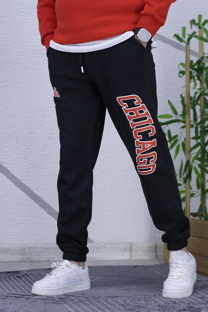 Men's Three Thread Raised Sweatpants Chicago Print