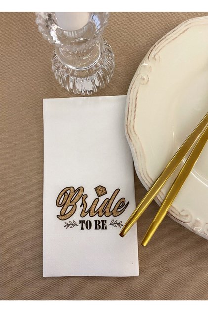 Bride Bekarlığa Veda Sunum Peçetesi 16'lı