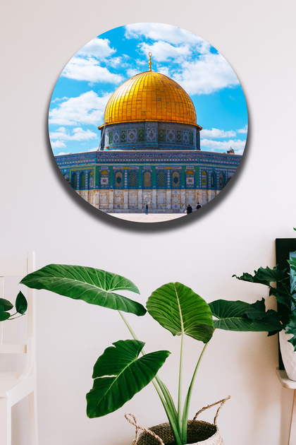Masjid-I Aqsa Religious Painting Poster Model, Living Room, Hall, Office Wall Decoration