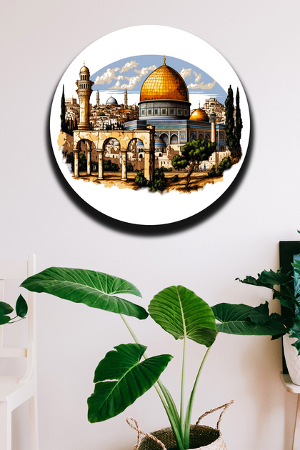 Masjid-I Aqsa Religious Painting Poster Model, Living Room, Hall, Office Wall Decoration