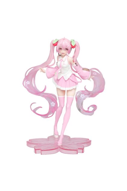 Anime Pink Hatsune Miku Sakura Figür Biblo 15 cm