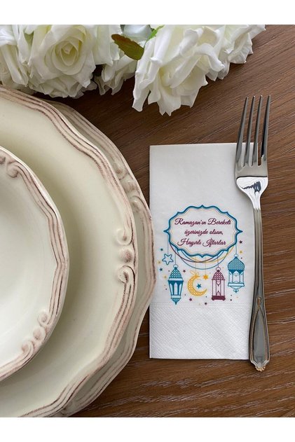 Kandilli Hayırlı Iftarlar Sunum Peçetesi 16'lı