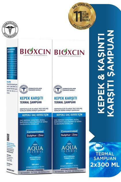 Bioxcin Aqua Thermal Kepek Karşıtı Şampuan 2x300 Ml Seti Kepek