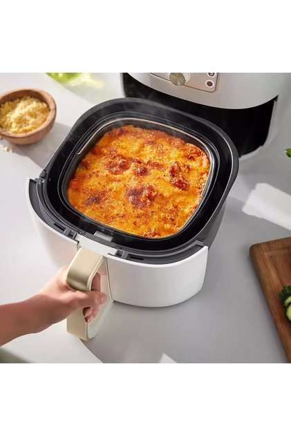 Xxl 7.3 lt Geniş Kapasiteli Premium İnci Beyazı Airfryer - Smart Sensing & Rapid Air Teknolojisi