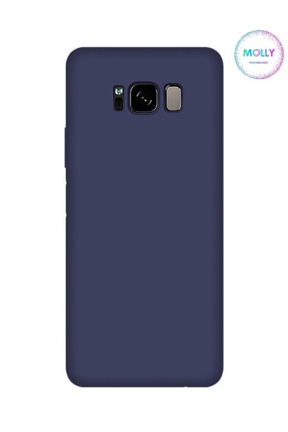 Midnight Blue Liquid Inside Velvet Silicone Case for Samsung Galaxy S8 (Compatible)