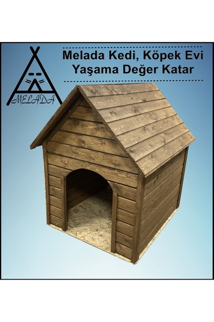 Köpek Kulübesi Xxl Ahşap Lambiri 100x100x78 Cm