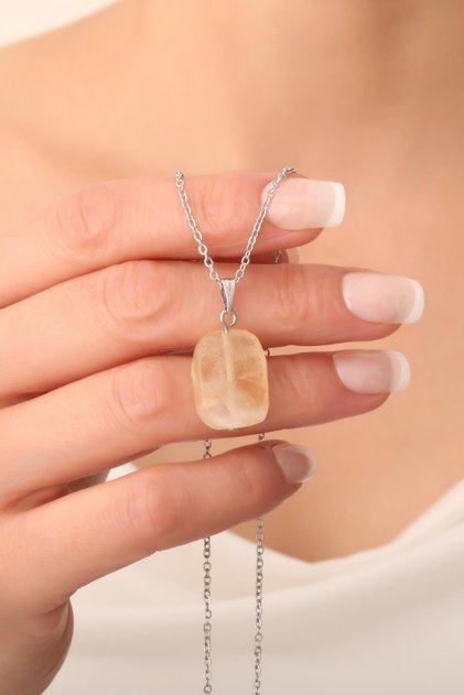 Citrine Stone Necklace