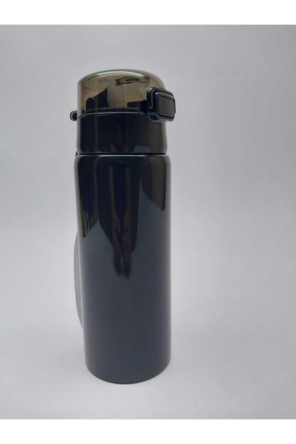304 quality Stainless Steel Body Water Bottle 600 ml - Black Color