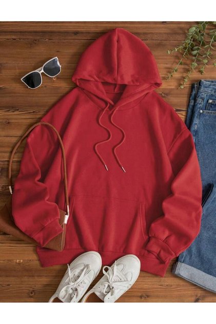 Hooded Sweatshirt Plain Unprinted (Soft) Wide Fit