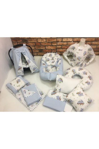 Çok Amaçlı Babynest , Puset Örtüsü , Alt Açma Ve Battaniye, Nevresim Takımı 15'li Set Bebek Çeyizi