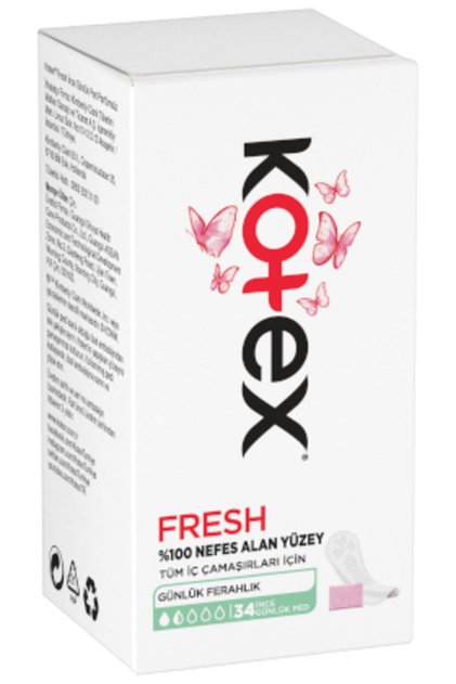 ( 2 PCS ) Kotex Thin Daily Pad 34 pcs