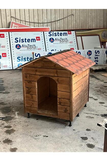 XXL Büyük Irk Köpek Kulübesi Ahşap Lambri.