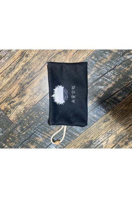 Jijutsu Kaisen Anime JJK Patterned Printed Pen Holder, Handbag, Printed Cloth Bag, Makeup Bag