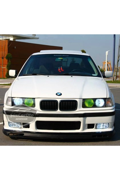 BMW 3 Serisi E36 1990-2000 Uyumlu Üniversal Laguna Lip Esnek Ön Lip 2 Parça Tampon Altı Karlık Ön Ek
