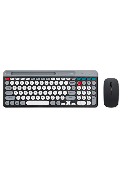 Coverzone Bluetooth Klavye Mouse Kablosuz Klavye ve RGB Mouse Set
