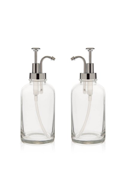 Mien 2-Piece Liquid Soap Dispenser - Silver - 500 ml