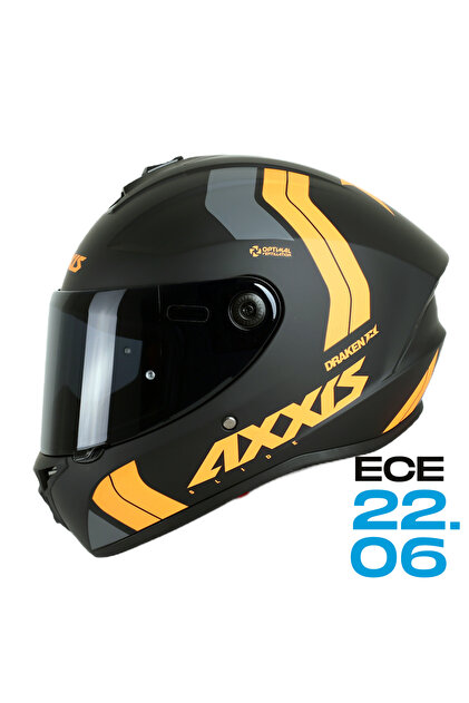 Axxis DRAKEN S SLIDE B4 DOT VE ECE 22.06 SİYAH VİZÖR HEDİYELİ