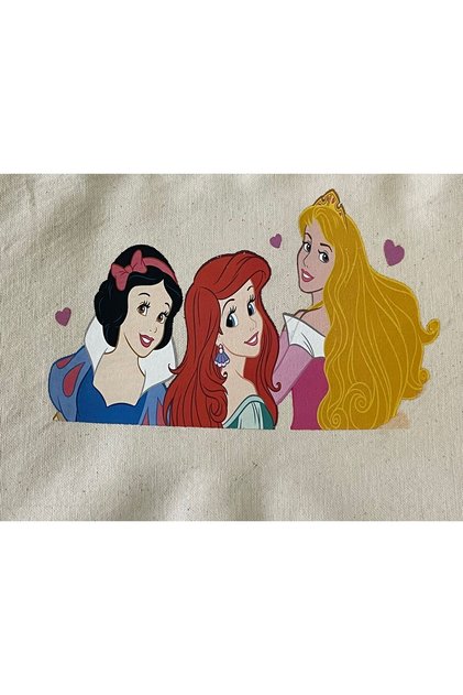 17x11 Cm Iron-On Disney Princesses Applique Print T-Shirt Jeans Print