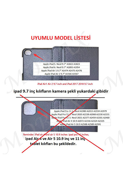 UnDePlus Uyumlu Apple Ipad Air 2 9.7