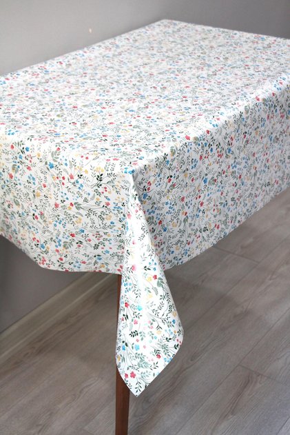 Lined Erasable PVC Oilcloth Tablecloth 207-A
