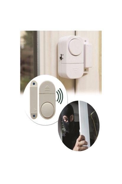 Genel Markalar Pilli Kapı Pencere Mini Alarm Yüksek Sesli Hırsız Savar Alarm - 2