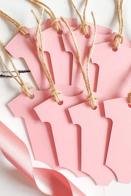 Baby Girl Blank Gift Tag