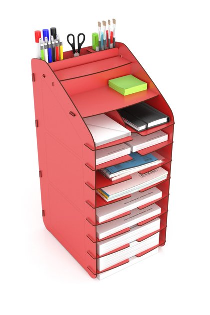 Design Otto Tower Desktop Organizer 10-Tier A4 Document Rack