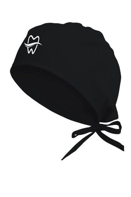 Unisex Black Dentist Cap