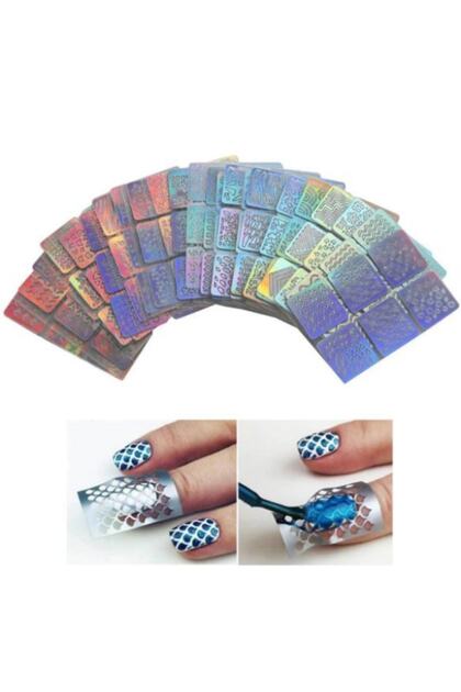24lü Paket Tırnak Süsleme Şablon Nail Art